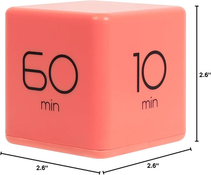 Cube Timer (Mint), Flip Timer Productivity Timer, Time Management, Block Timer Kids Cube Timer Kitchen Timer Desk Timer for Studying Workout Classroom 1, 3, 5, 10 min Timer Setting