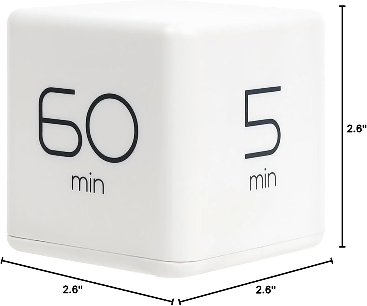 Cube Timer (Mint), Flip Timer Productivity Timer, Time Management, Block Timer Kids Cube Timer Kitchen Timer Desk Timer for Studying Workout Classroom 1, 3, 5, 10 min Timer Setting