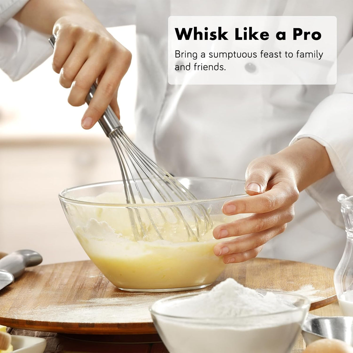 Silicone Whisk,Heat Resistant 480°F Whisks For Cooking Non Scratch,Stainless Steel wired wisk,Plastic Rubber Whisk Tool For Nonstick Cookware Pans,Silicon Wisks Set of 4,Blue