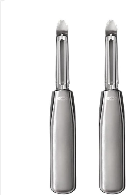 Steel Swivel Peeler for Fruits Apple & Potato Vegetables, Pack of 2