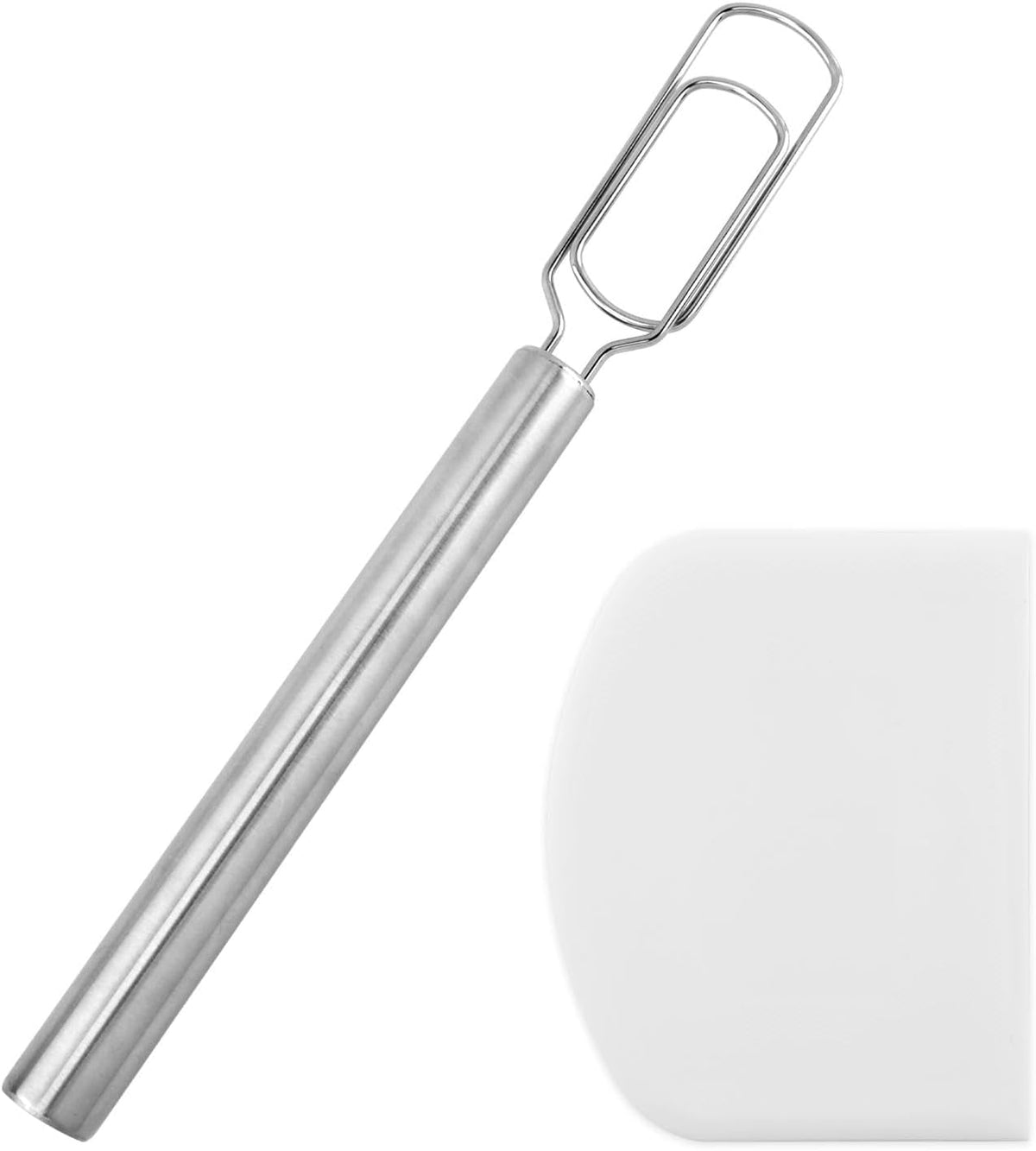 Dough Whisk for Sourdough Starter,Stainless Steel Whisk Flat Dough Hook