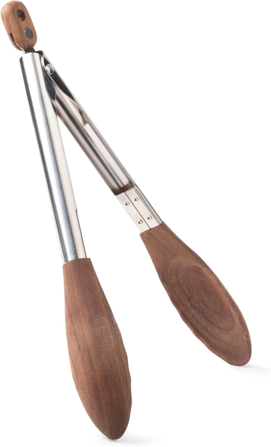 11-Inch Olive Wood Tongs, Long Handle Kitchen Tongs for Cooking, Salad, Pasta, and Grilling, Farmhouse Style Kitchen & Cookware, Ideal for Entertaining, Wedding and Housewarming Gift
