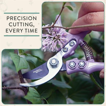Bypass Hand Pruners - Scissors - Gardening Tools - Sage