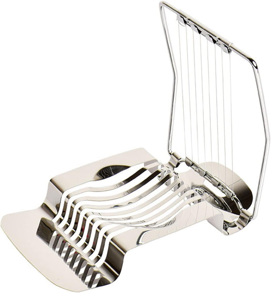 Egg Slicer for Hard Boiled Eggs, Stainless Steel Egg Cutter Tool