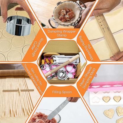 SienFong16 Pcs Pasta Making Kit, Homemade Pasta Tools Set with Ravioli Maker, Pasta Cutter, Dough Tools & Accessories, Fresh Italian Pasta Making Supplies for Kitchen Cooking Lovers
