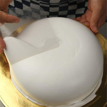 10PCS Transparent Cake Cream Scraper Icing Smoother Flexible Plastic Cake Scraper Smoother for Bakery Pastry Cake Decoration Kitchen DIY Baking Tool