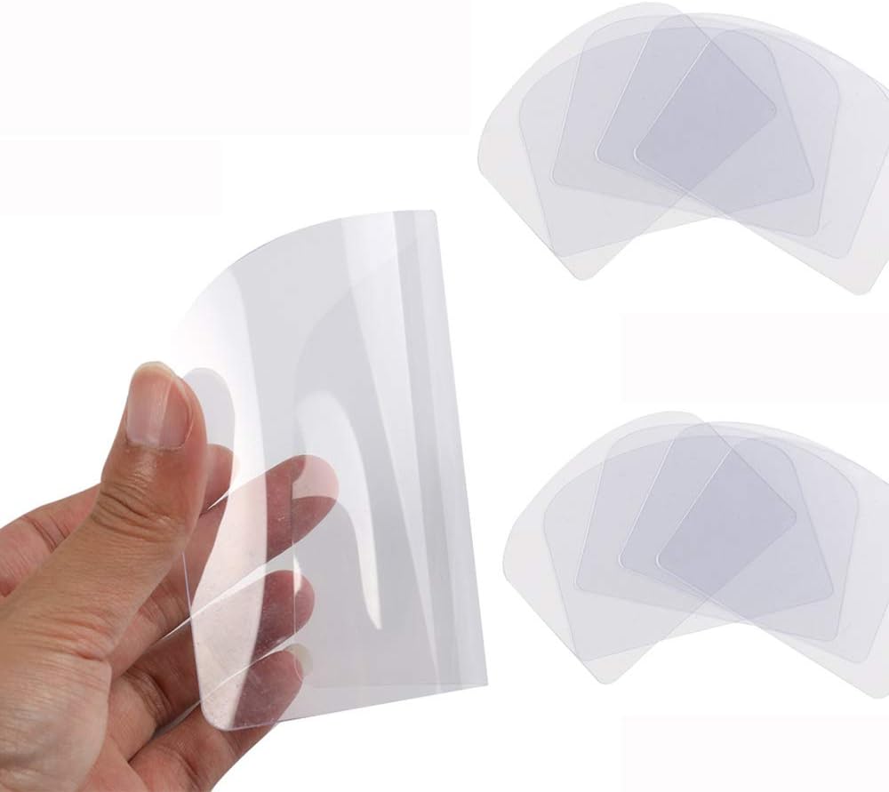 10PCS Transparent Cake Cream Scraper Icing Smoother Flexible Plastic Cake Scraper Smoother for Bakery Pastry Cake Decoration Kitchen DIY Baking Tool