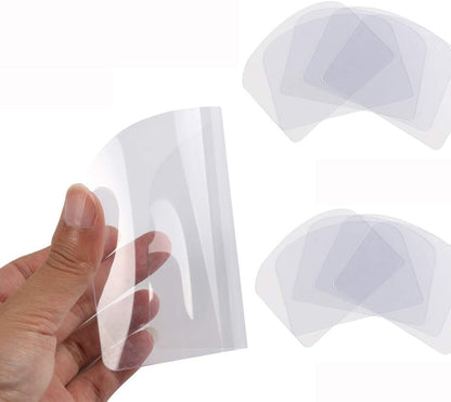 10PCS Transparent Cake Cream Scraper Icing Smoother Flexible Plastic Cake Scraper Smoother for Bakery Pastry Cake Decoration Kitchen DIY Baking Tool
