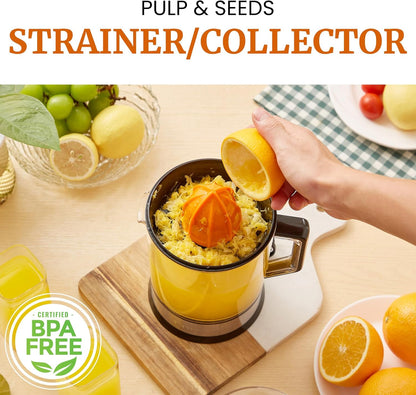 ETS047 Citrus Juicer, 2 Cones, 1.2L, Black/Stainless Steel