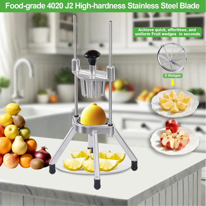 Commercial Vegetable Chopper & French Fry Cutter Stainless Steel,Vegetable Chopper Dicer Stainless Steel,1/4" Blades Sizes,Heavy Duty Cutter for Potatoes Onion Peppers Mushrooms
