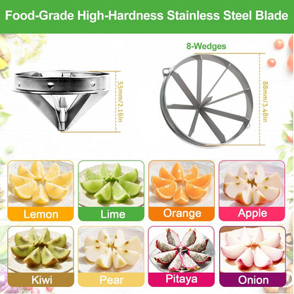 Commercial Vegetable Chopper & French Fry Cutter Stainless Steel,Vegetable Chopper Dicer Stainless Steel,1/4" Blades Sizes,Heavy Duty Cutter for Potatoes Onion Peppers Mushrooms