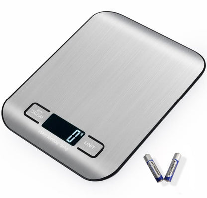 Digital Kitchen Scale, Food Scale in Grams & Ounces, 1g Precision for Cooking, Baking & Meal Prep, Stainless Steel with LCD Display, Tare Function, Compact for Diet & Coffee Use