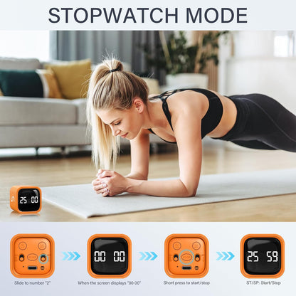 Rotating Productivity Timer 5/25/10/50, Desk Flip Timer, ADHD Tool