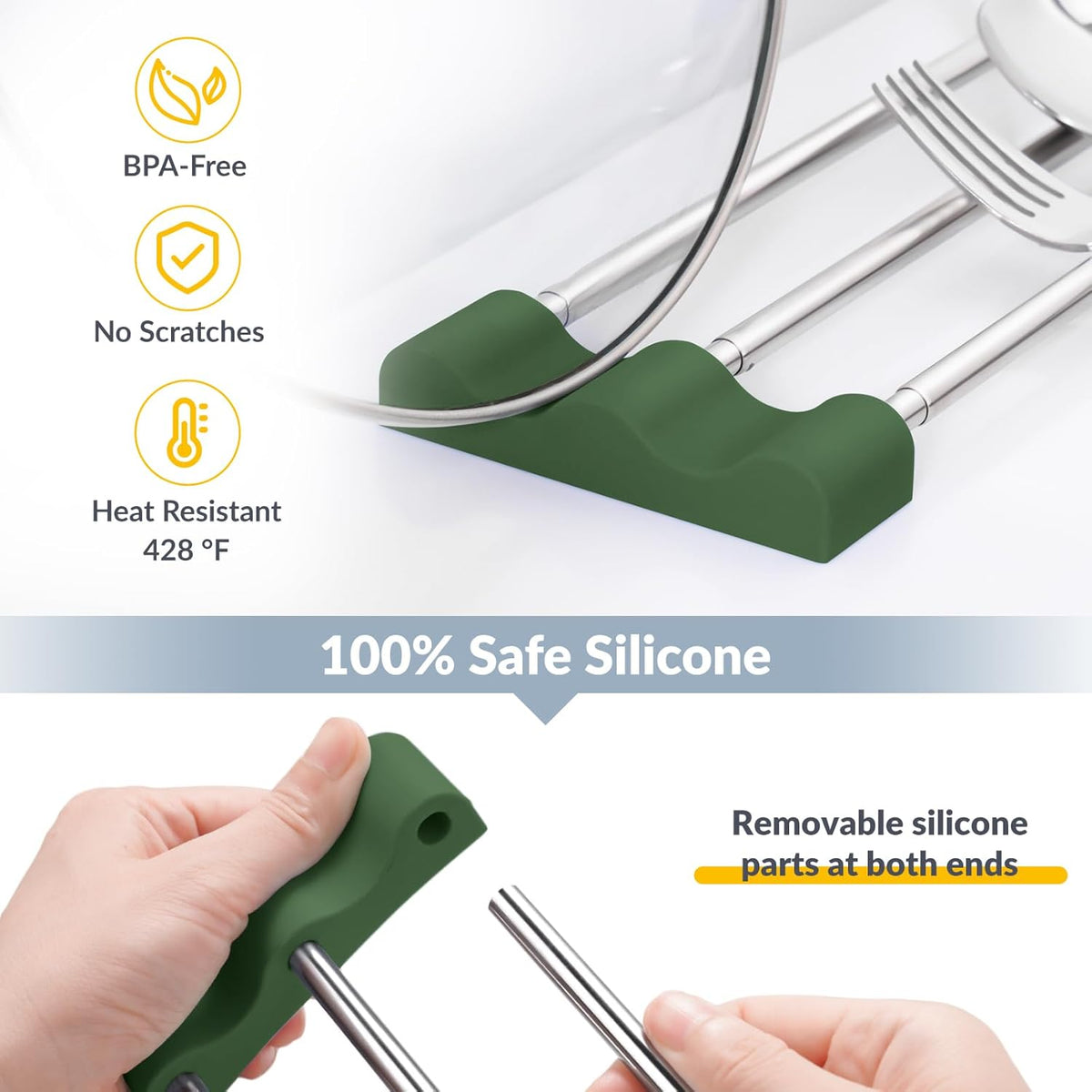 Adjustable Over-The-Sink Kitchen Rack, BPA-Free, Gray | Holds 16.5 Lbs; For Dishcloths, Sponges, and Brushes - Heat-Resistant Stainless Steel with Slim, Expandable Design