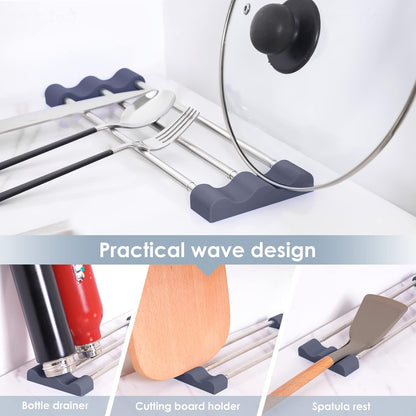 Adjustable Over-The-Sink Kitchen Rack, BPA-Free, Gray | Holds 16.5 Lbs; For Dishcloths, Sponges, and Brushes - Heat-Resistant Stainless Steel with Slim, Expandable Design