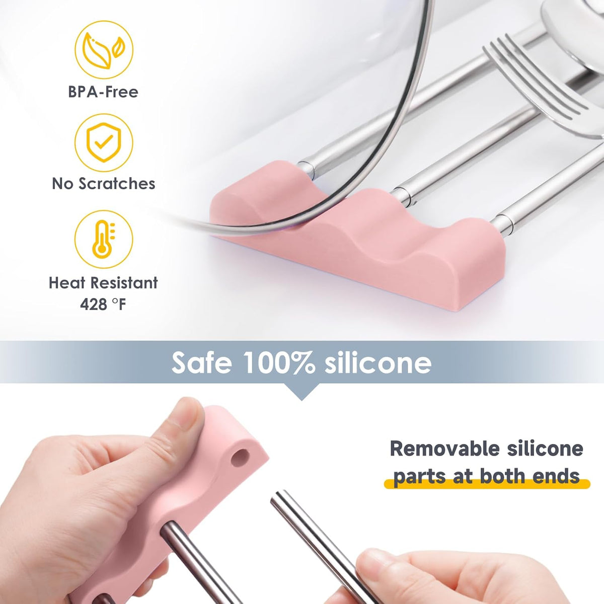 Adjustable Over-The-Sink Kitchen Rack, BPA-Free, Gray | Holds 16.5 Lbs; For Dishcloths, Sponges, and Brushes - Heat-Resistant Stainless Steel with Slim, Expandable Design