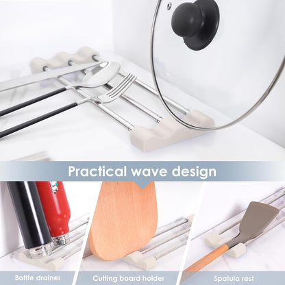 Adjustable Over-The-Sink Kitchen Rack, BPA-Free, Gray | Holds 16.5 Lbs; For Dishcloths, Sponges, and Brushes - Heat-Resistant Stainless Steel with Slim, Expandable Design