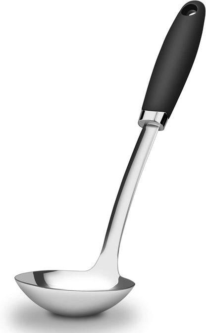 Stainless Steel Slotted Turner Spatula, Thin Edge Turner, Silver | Thin-edge Metal Spatula for Cast Iron and Stainless Steel Pans; Flips Eggs, Pancakes Burgers; Dishwasher Safe