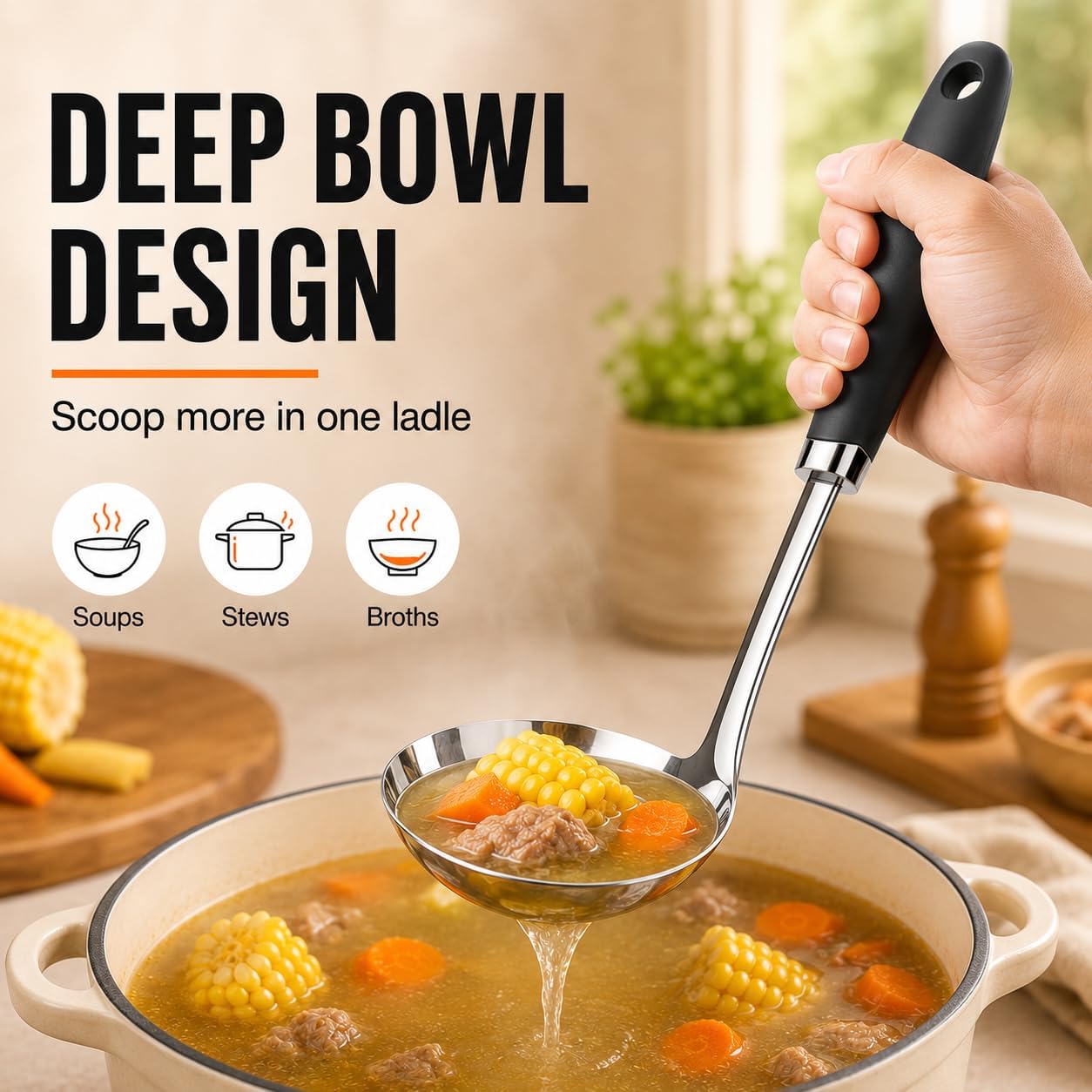 Stainless Steel Slotted Turner Spatula, Thin Edge Turner, Silver | Thin-edge Metal Spatula for Cast Iron and Stainless Steel Pans; Flips Eggs, Pancakes Burgers; Dishwasher Safe