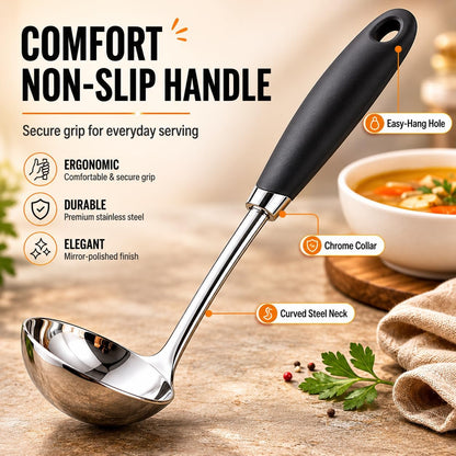 Stainless Steel Slotted Turner Spatula, Thin Edge Turner, Silver | Thin-edge Metal Spatula for Cast Iron and Stainless Steel Pans; Flips Eggs, Pancakes Burgers; Dishwasher Safe