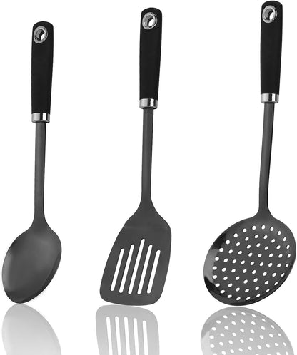 Stainless Steel Slotted Turner Spatula, Thin Edge Turner, Silver | Thin-edge Metal Spatula for Cast Iron and Stainless Steel Pans; Flips Eggs, Pancakes Burgers; Dishwasher Safe