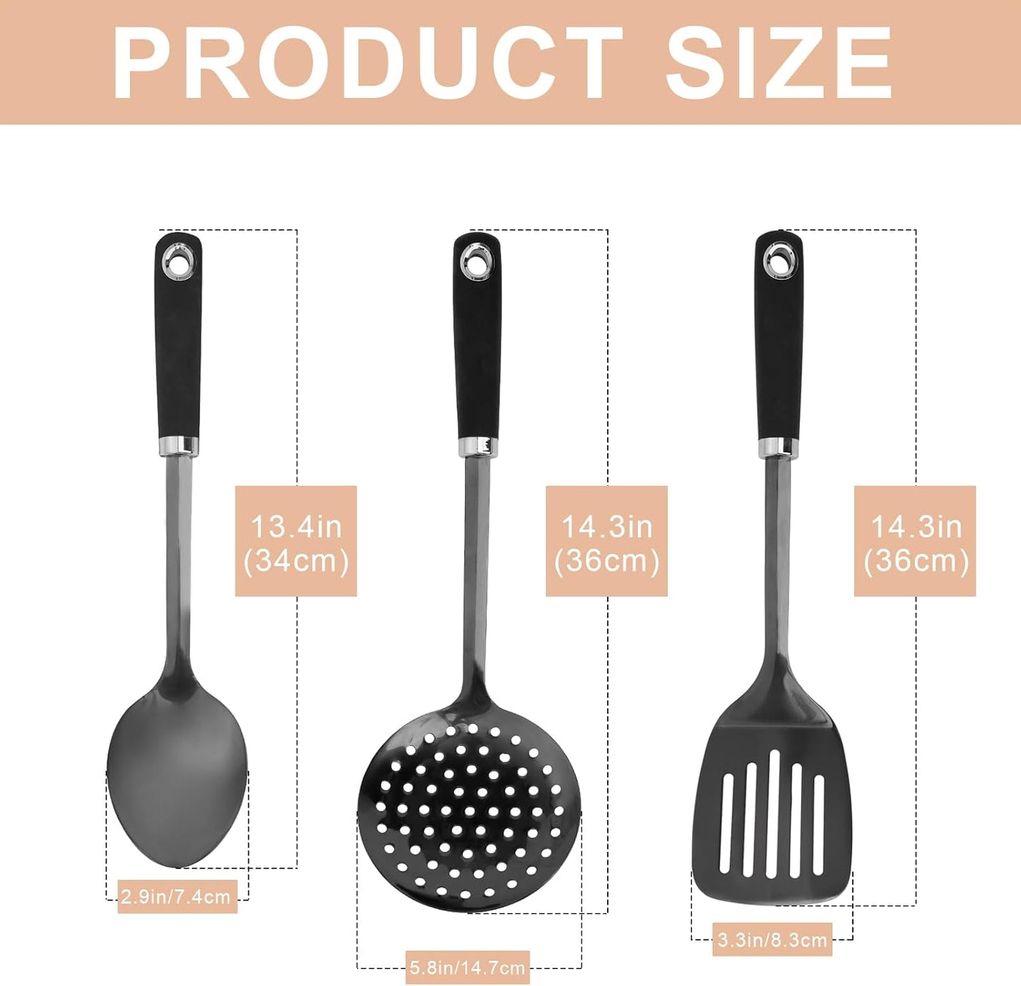 Stainless Steel Slotted Turner Spatula, Thin Edge Turner, Silver | Thin-edge Metal Spatula for Cast Iron and Stainless Steel Pans; Flips Eggs, Pancakes Burgers; Dishwasher Safe