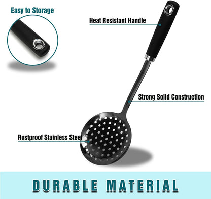 Stainless Steel Slotted Turner Spatula, Thin Edge Turner, Silver | Thin-edge Metal Spatula for Cast Iron and Stainless Steel Pans; Flips Eggs, Pancakes Burgers; Dishwasher Safe