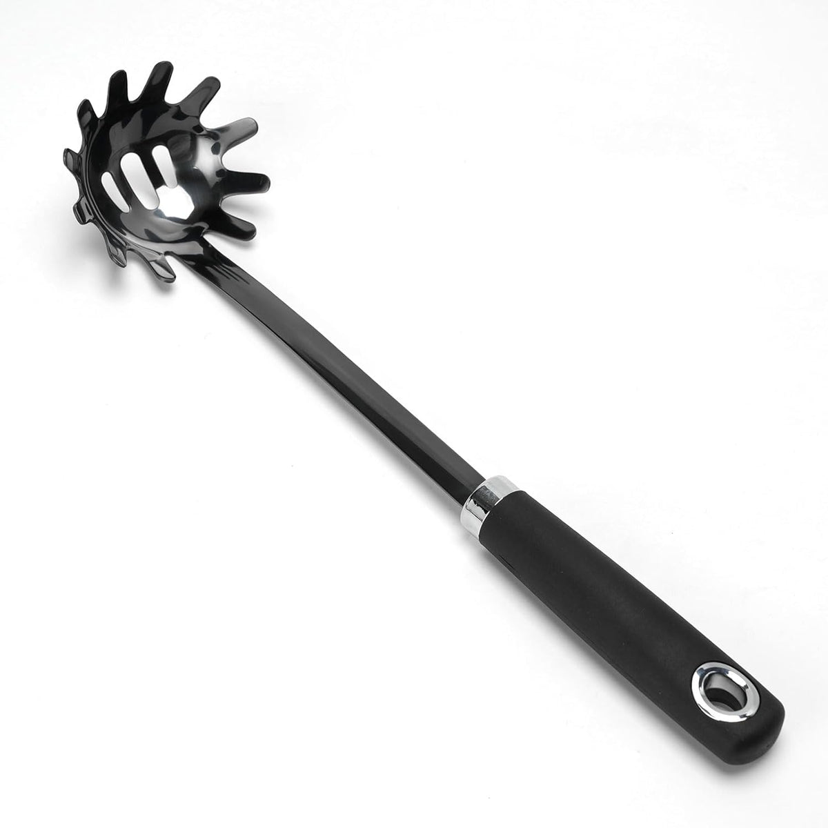 Stainless Steel Slotted Turner Spatula, Thin Edge Turner, Silver | Thin-edge Metal Spatula for Cast Iron and Stainless Steel Pans; Flips Eggs, Pancakes Burgers; Dishwasher Safe