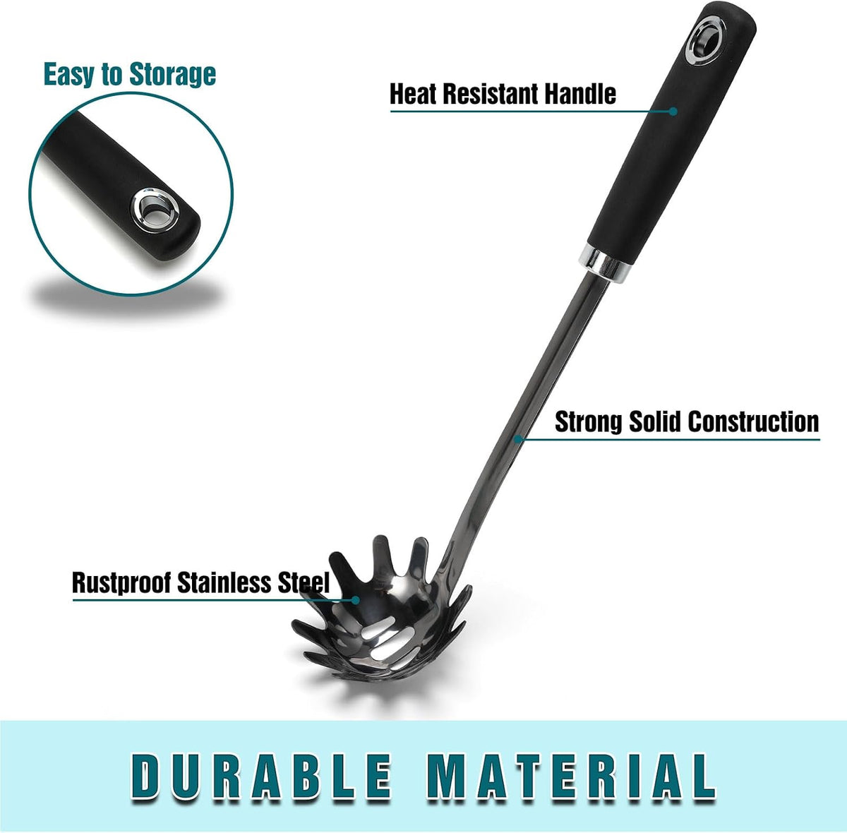 Stainless Steel Slotted Turner Spatula, Thin Edge Turner, Silver | Thin-edge Metal Spatula for Cast Iron and Stainless Steel Pans; Flips Eggs, Pancakes Burgers; Dishwasher Safe