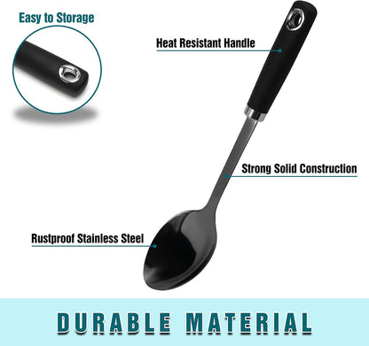 Stainless Steel Slotted Turner Spatula, Thin Edge Turner, Silver | Thin-edge Metal Spatula for Cast Iron and Stainless Steel Pans; Flips Eggs, Pancakes Burgers; Dishwasher Safe