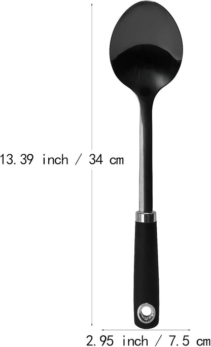 Stainless Steel Slotted Turner Spatula, Thin Edge Turner, Silver | Thin-edge Metal Spatula for Cast Iron and Stainless Steel Pans; Flips Eggs, Pancakes Burgers; Dishwasher Safe