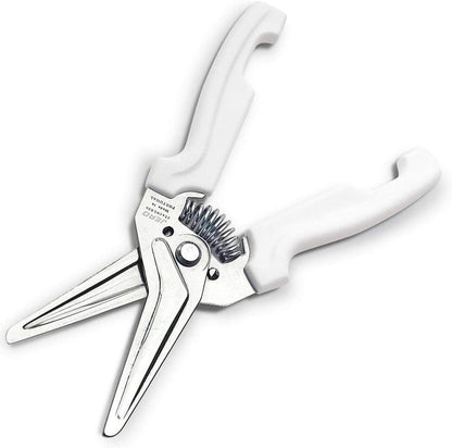 Spring Assisted Kitchen Shears with Holder — Durable Stainless Steel Scissors for Herbs, Kitchen Tasks, Floral Trimming, Crafting — Made in Portugal Knife Company