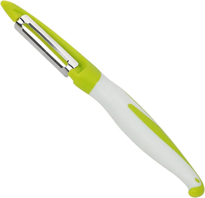 2-in-1 Stainless Steel Peeler and Julienne Cutter – Vegetable Fruit Shredder for Potatoes, Carrots, Cucumbers – Ergonomic Handle, Dishwasher Safe Kitchen Tool (1/2/3 Pack)(1Pc Flat)