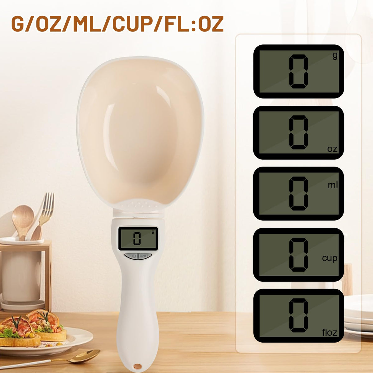 Digital Measuring Spoon Scale, Electric Measuring Spoon with Led Display