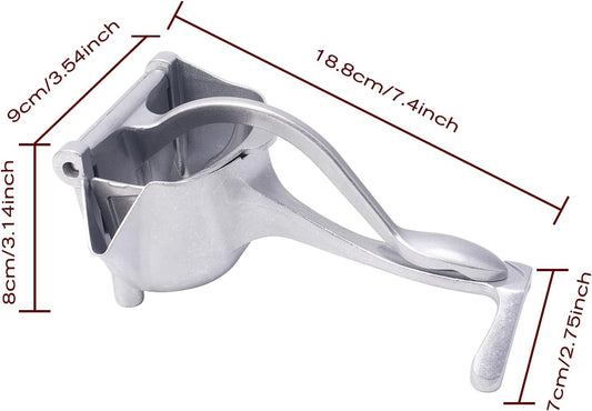 Manual Juicer, Hand Juicer Squeezer, Fresh Fruit Juice Extractor | Ergonomic Grip & Easy To Clean – Ideal For Fruits (Lemon, Orange, Pomegranate, Lime, Grapefruit) | Home Kitchen Must-Have