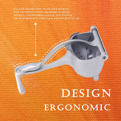 Manual Juicer, Hand Juicer Squeezer, Fresh Fruit Juice Extractor | Ergonomic Grip & Easy To Clean – Ideal For Fruits (Lemon, Orange, Pomegranate, Lime, Grapefruit) | Home Kitchen Must-Have