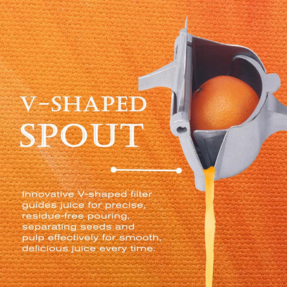 Manual Juicer, Hand Juicer Squeezer, Fresh Fruit Juice Extractor | Ergonomic Grip & Easy To Clean – Ideal For Fruits (Lemon, Orange, Pomegranate, Lime, Grapefruit) | Home Kitchen Must-Have