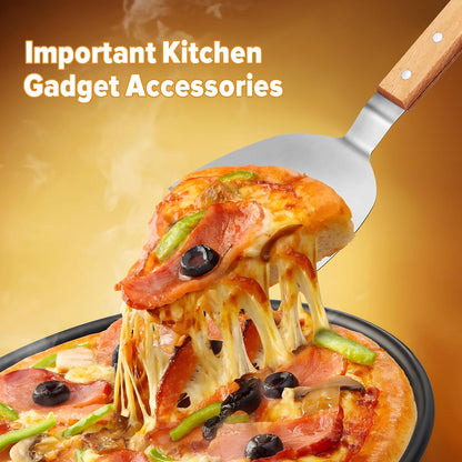 Small Metal Dough Grill Griddle Scraper Spatula for Food, 2 Pcs