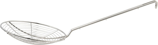 Round Spiral Skimmer, 9-Inch, Nickel