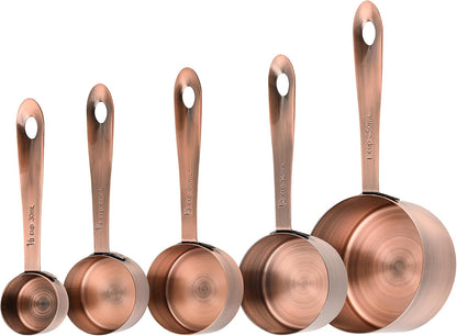 Measuring Cups and Spoons Set, 18/8 Stainless Steel Measuring Cups and Spoons Set, 5 Metal Measuring cup & 6 Baking Measuring Spoon, Imperial & Metric Measure Cup and Spoon Set 11