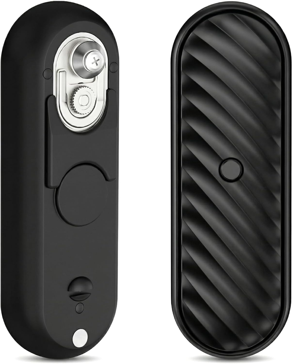 Electric Can Opener-Hands-Free Automatic,USB-C Rechargeable,Smooth Edge Opener for Seniors & Arthritis,120Min Runtime,Wall Mountable (Black)