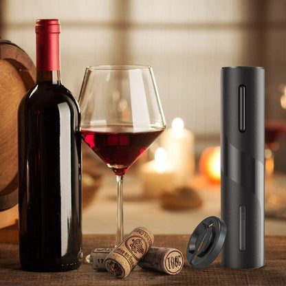 Electric Wine Bottle Opener with Foil Cutter, Automatic Corkscrew