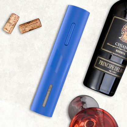 Electric Wine Bottle Opener with Foil Cutter, Automatic Corkscrew