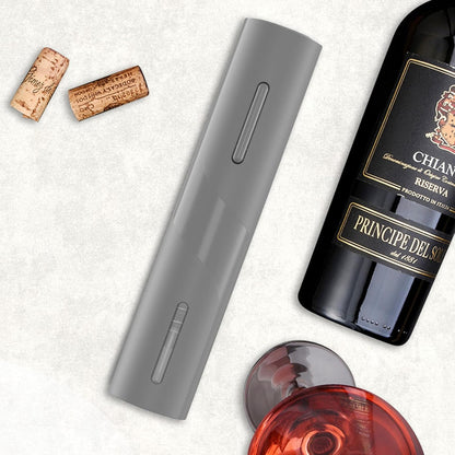 Electric Wine Bottle Opener with Foil Cutter, Automatic Corkscrew
