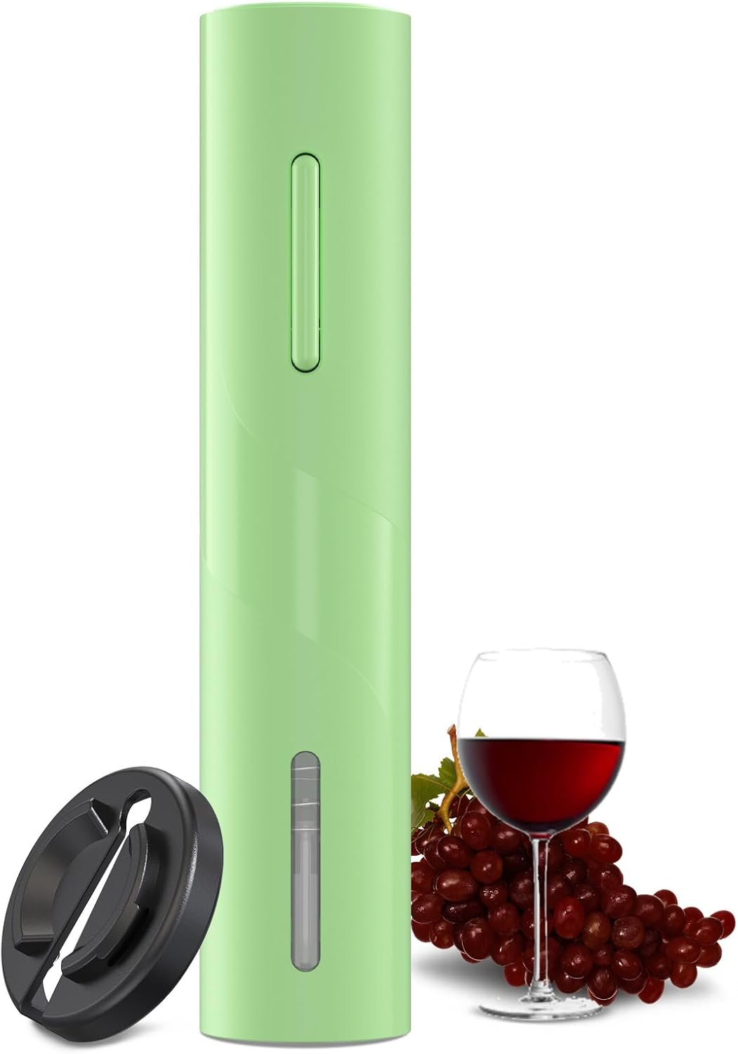 Electric Wine Bottle Opener with Foil Cutter, Automatic Corkscrew