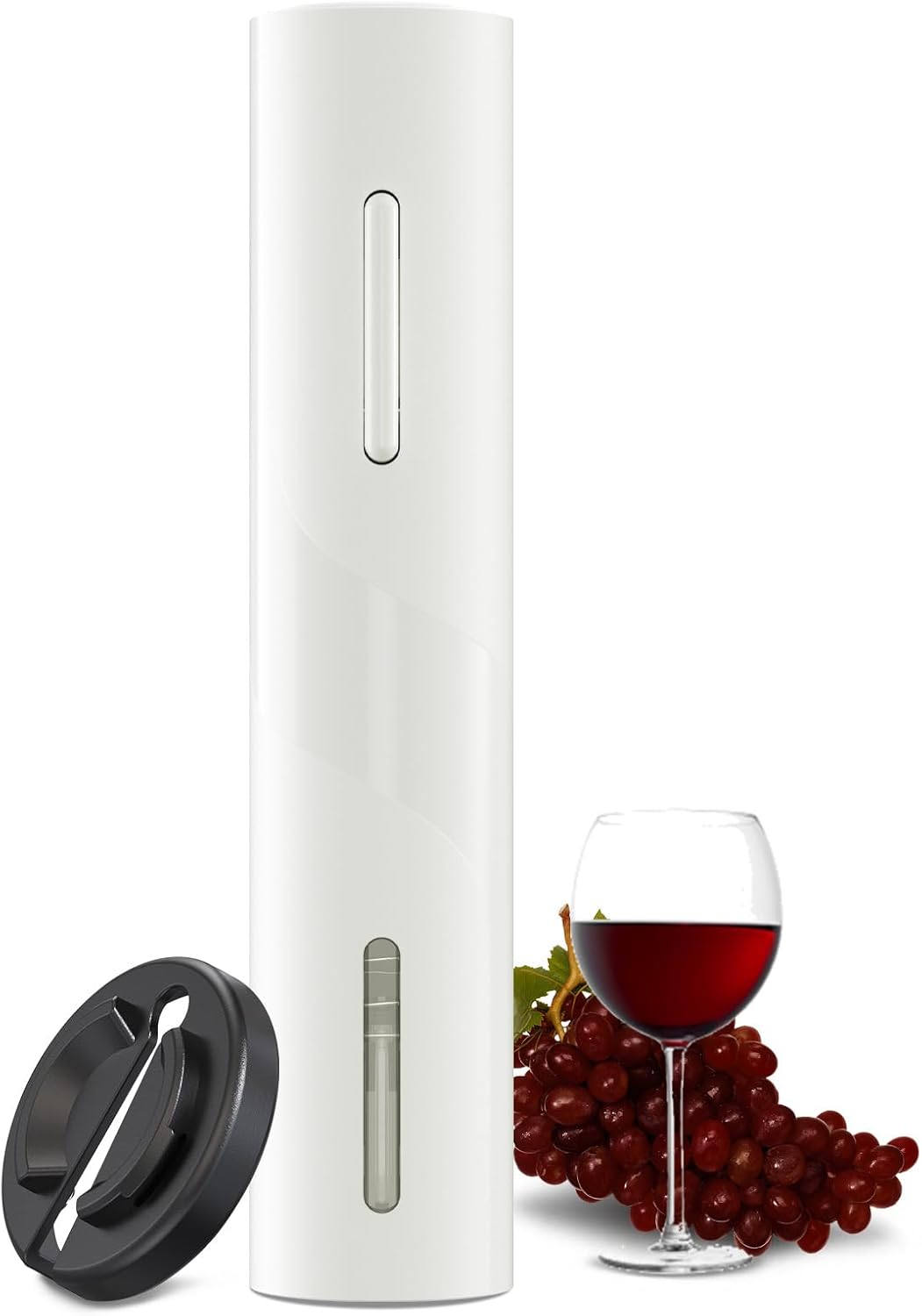 Electric Wine Bottle Opener with Foil Cutter, Automatic Corkscrew