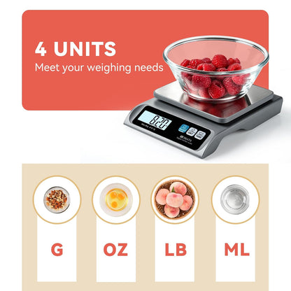 0.1g High Precision Digital Kitchen Food Scale, 13lb Gram Scale