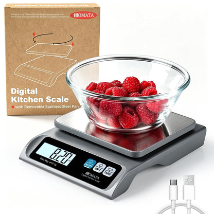 0.1g High Precision Digital Kitchen Food Scale, 13lb Gram Scale