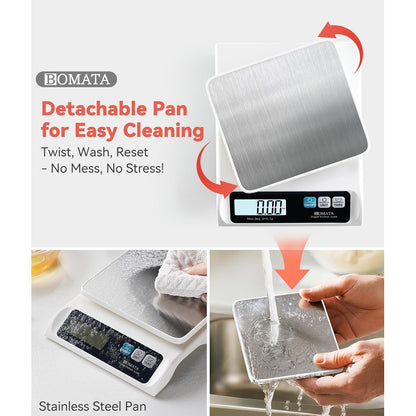 0.1g High Precision Digital Kitchen Food Scale, 13lb Gram Scale