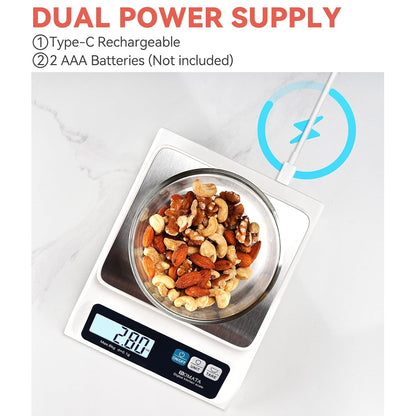 0.1g High Precision Digital Kitchen Food Scale, 13lb Gram Scale